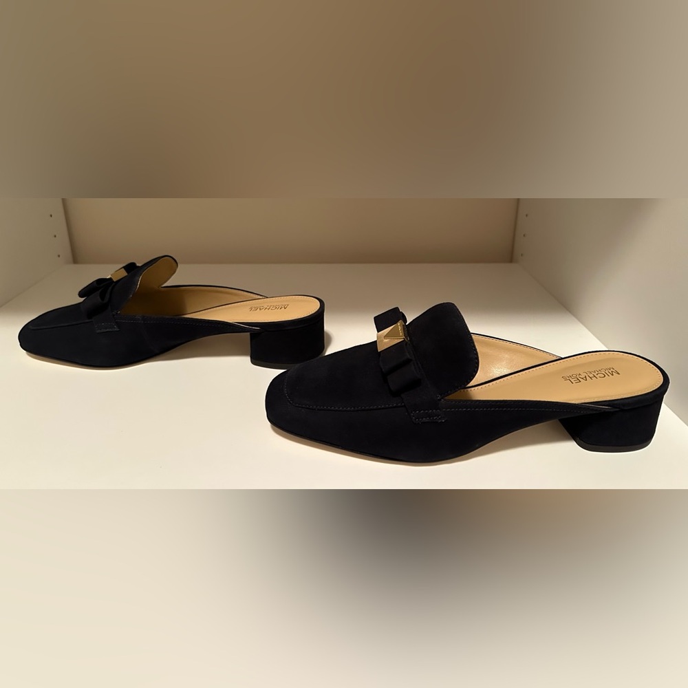 MK Caroline Mule in Navy Suede - Picture 4 of 8